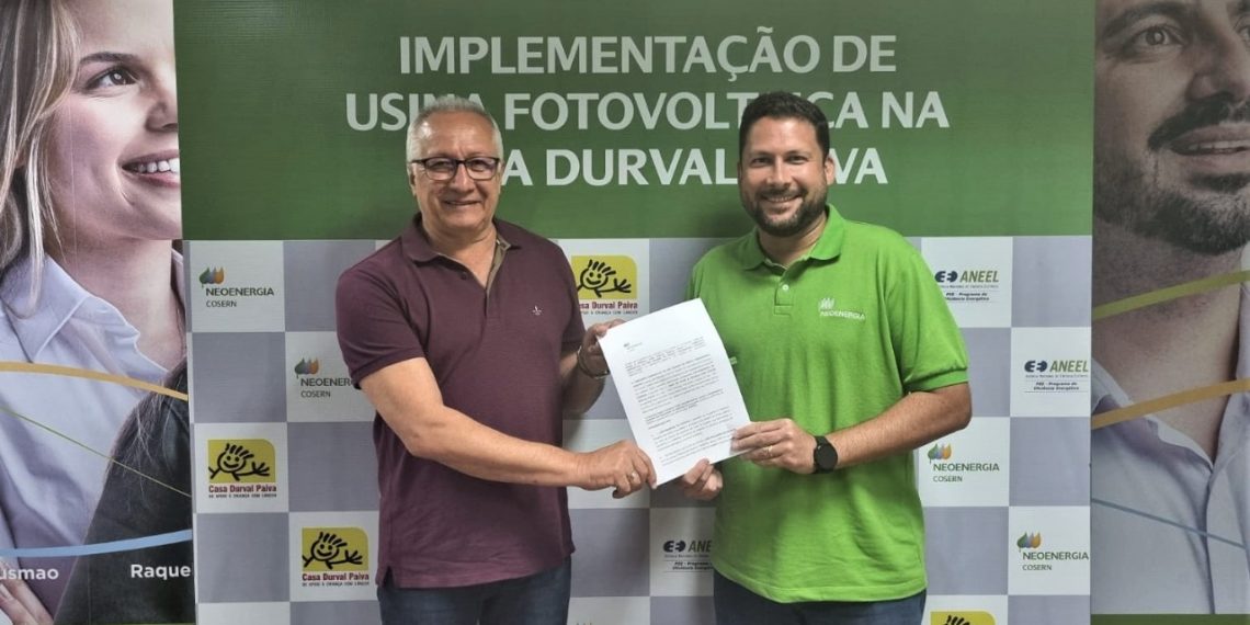 Neoenergia Cosern e Casa Durval Paiva assinam termo de cooperação para instalação de usina solar