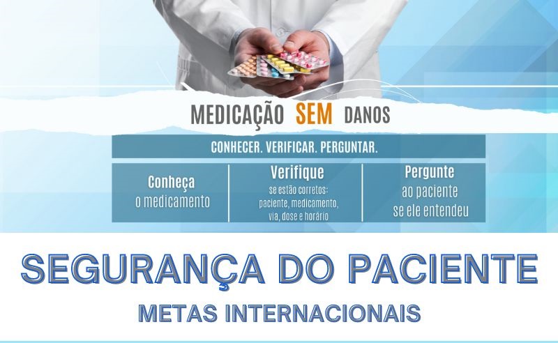 Medicação sem danos é tema de campanha sobre segurança do paciente