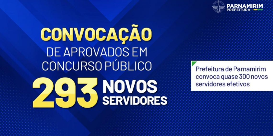 Prefeitura de Parnamirim convoca quase 300 novos servidores efetivos