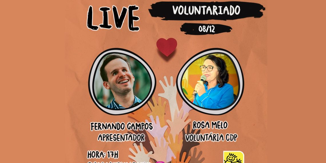 Live ressalta a importância do trabalho voluntário na Casa Durval Paiva