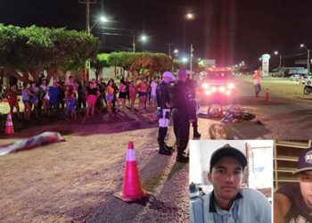 Colisão frontal entre motos deixa dois mortos e um ferido em Baraúna