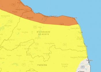 Inmet publica novo alerta de chuvas intensas no Rio Grande do Norte até o sábado (4)