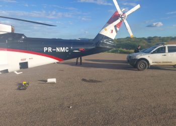 Polícia Civil apreende helicóptero e prende piloto em Pau dos Ferros
