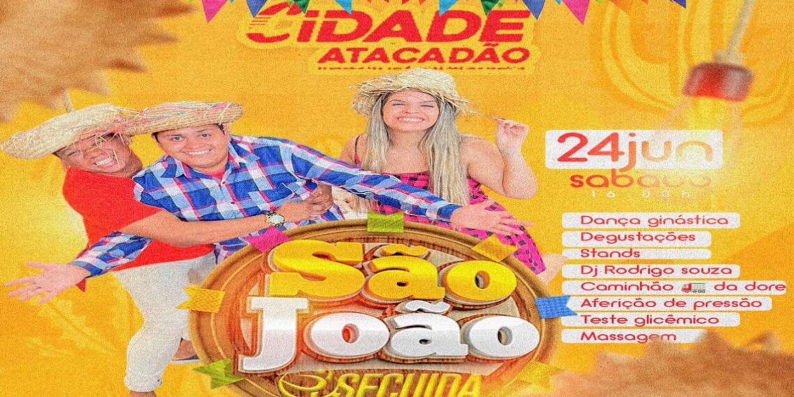 Parnamirim: Arraiá do Se Cuida e Cidade Atacadão garante lazer deste sábado (24)