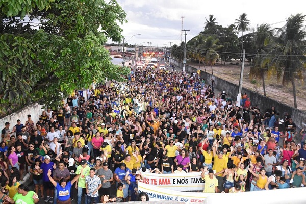 Marcha para Jesus é realizada em Parnamirim nesta quinta