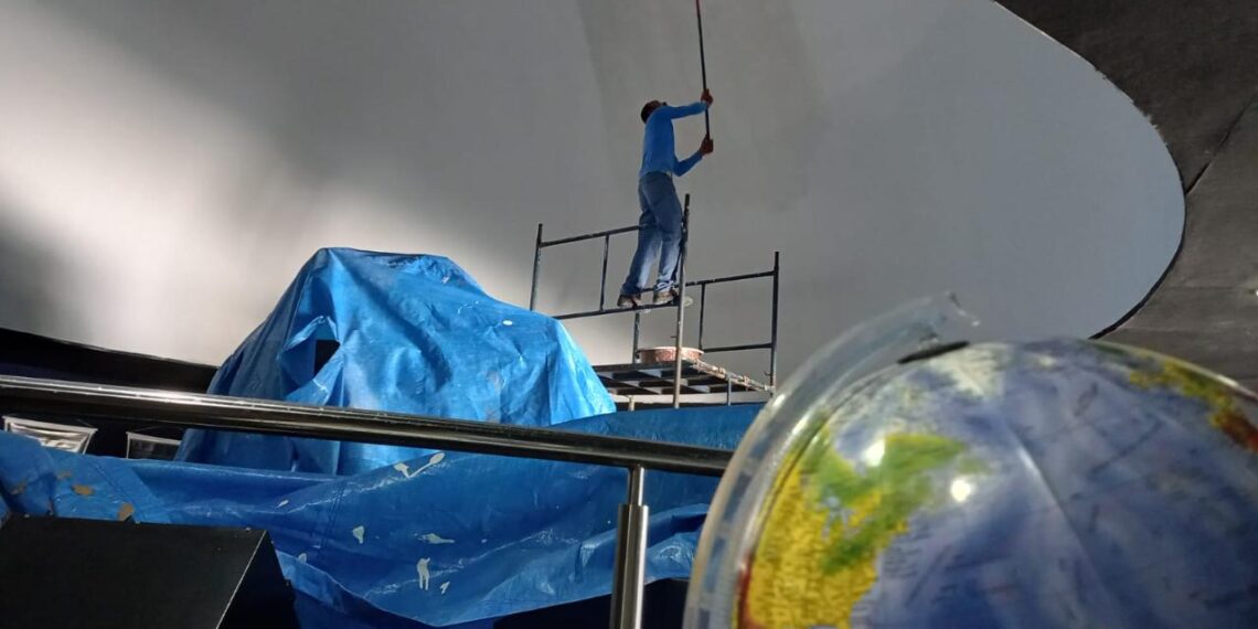 Planetário de Parnamirim passa por manutenção para comemorações dos 100 anos dos Planetários