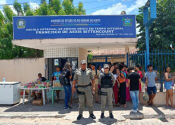 SESED repete esquema de segurança com 700 PMs para o segundo domingo de ENEM no RN