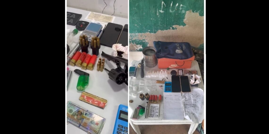 Polícia Militar prende suspeitos e apreende arma em Macaíba