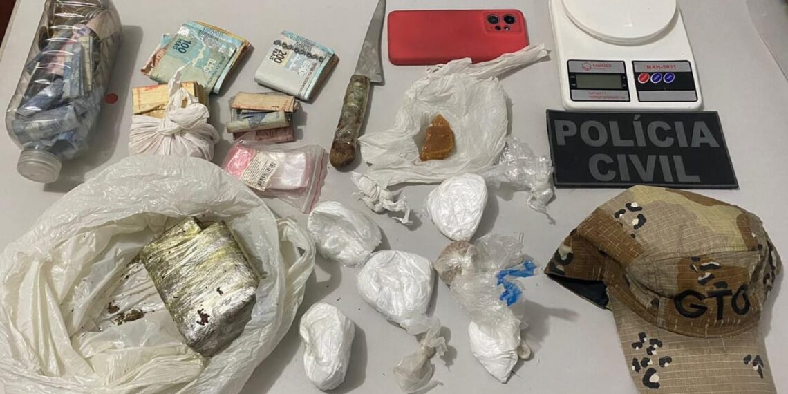 PCRN e PM prendem suspeito de tráfico de drogas em Jardim de Piranhas