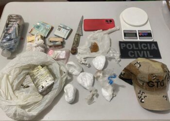 PCRN e PM prendem suspeito de tráfico de drogas em Jardim de Piranhas