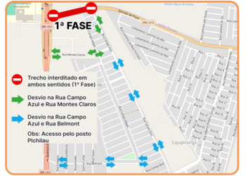 Parnamirim implementa rotas alternativas durante obras da BR-313