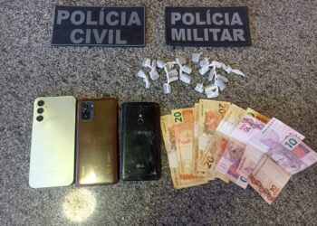 Polícias Civil e Militar prendem homem por tráfico de drogas no interior