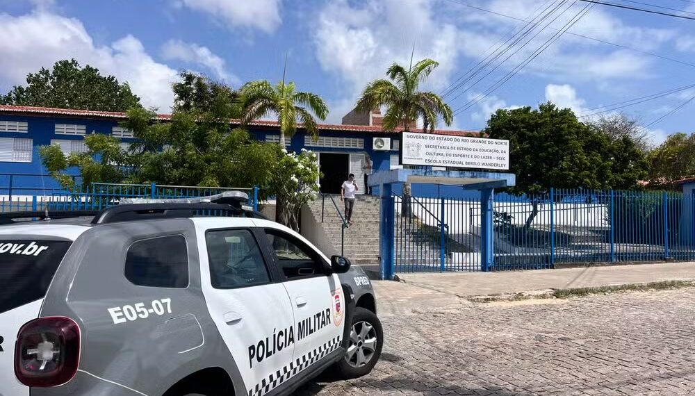Estudante é baleado na cabeça por colega dentro de escola de Natal
