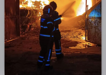Bombeiros atuam por 10 horas para conter incêndio em granja em Mossoró