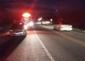 Adolescente de 15 anos morre e pai fica ferido após moto bater em jumento na BR-110 em Mossoró