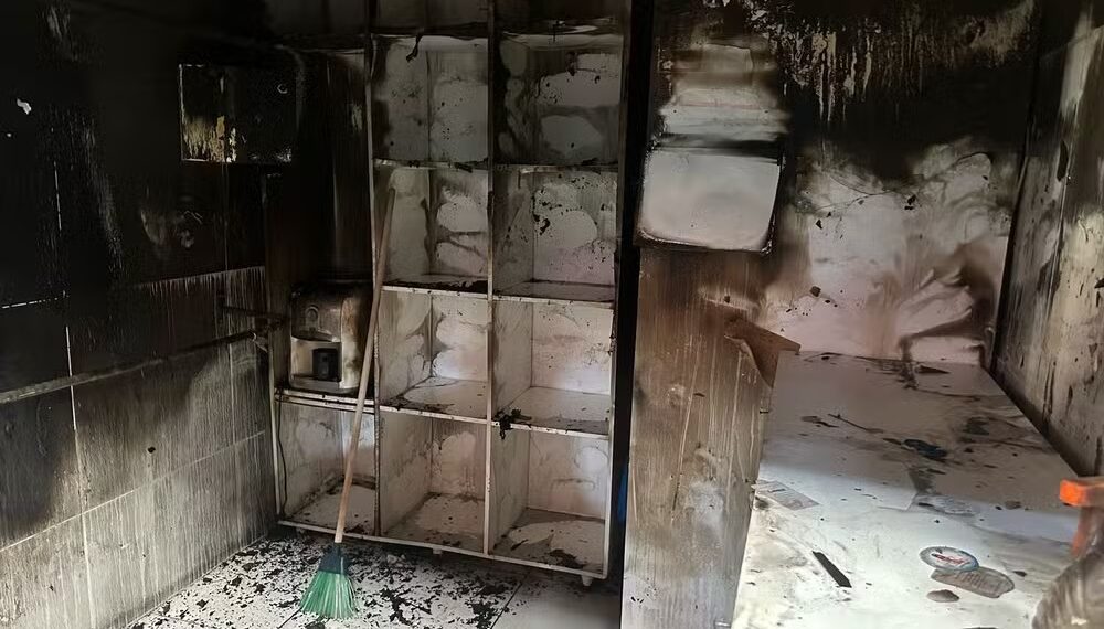 Incêndio atinge box do Mercado Central de Mossoró e destrói estoque de roupas infantis