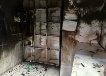 Incêndio atinge box do Mercado Central de Mossoró e destrói estoque de roupas infantis