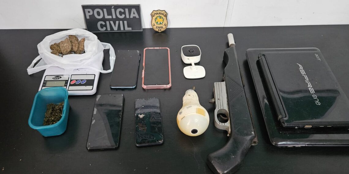Polícia Civil prende homem por tráfico de drogas e posse ilegal de arma de fogo