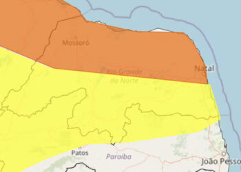 Inmet renova alertas de chuvas intensas para todas as cidades do RN