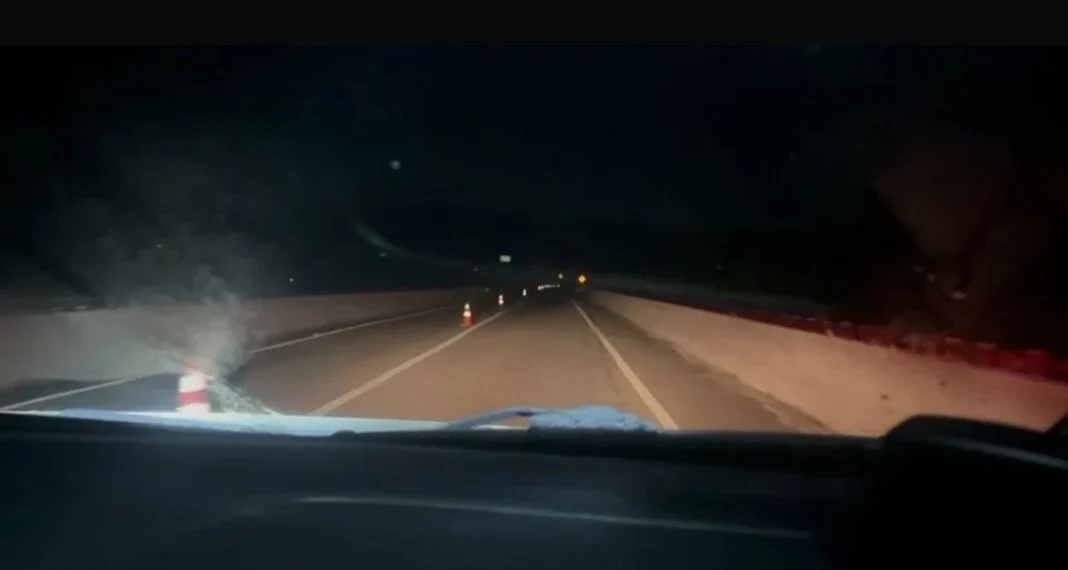 BR-101 tem interdição parcial após acidente com carreta em São José de Mipibu