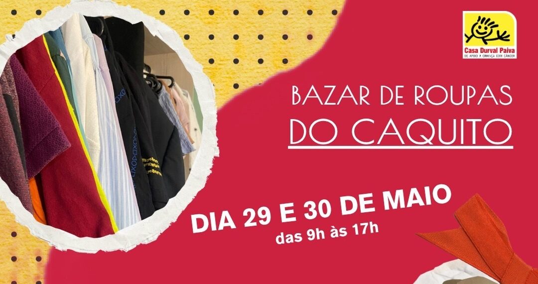 Casa Durval Paiva realiza mega bazar de roupas e acessórios com peças por R$1