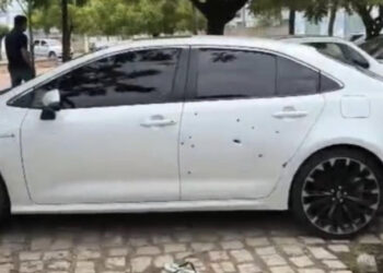 Chuva de Balas em tentativa de assassinato na Praça dos Hospitais em Mossoró