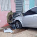 Veículo invade residência após motorista perder controle em Caraúbas, RN