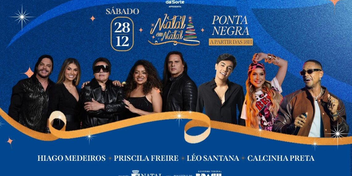 Forró, piseiro e axé agitam a beira-mar da Praia de Ponta Negra neste domingo