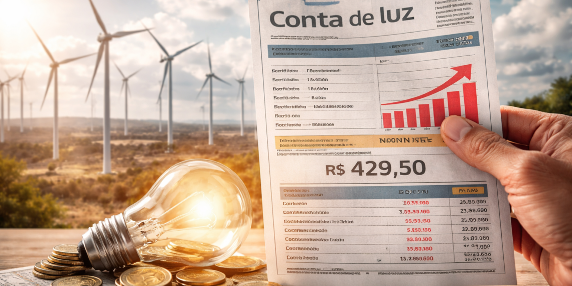Absurdo: campeão em energia limpa, RN terá conta de luz acima da inflação em 2026