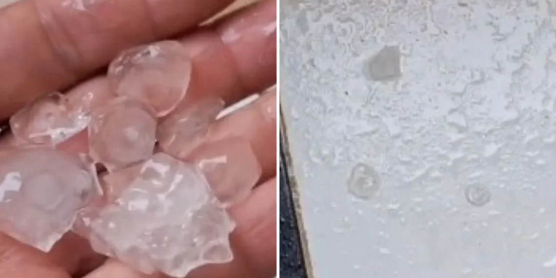 Cidades serranas do RN registram granizo e neblina após instabilidade climática