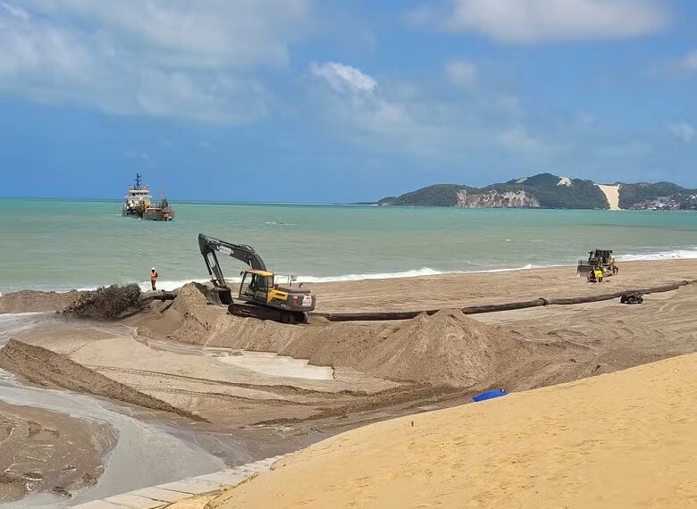 Fiscalização do TCU encontra irregularidades na obra de engorda da praia de Ponta Negra em Natal