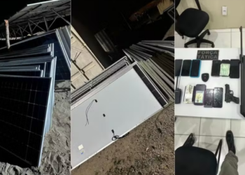 Polícia frustra roubo a usina solar, liberta reféns e recupera 166 placas em Macaíba