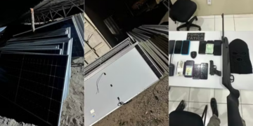 Polícia frustra roubo a usina solar, liberta reféns e recupera 166 placas em Macaíba