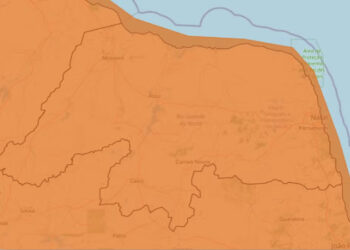 Alerta laranja: Inmet publica aviso de chuvas intensas para todo o RN
