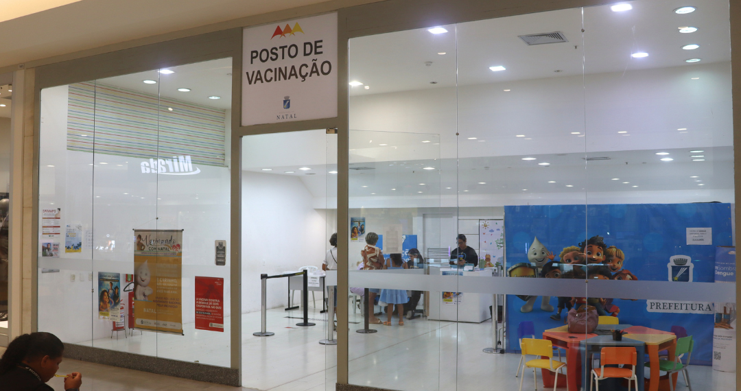 SMS Natal informa alteração no funcionamento do Ponto extra de vacinação do Shopping Midway Mall