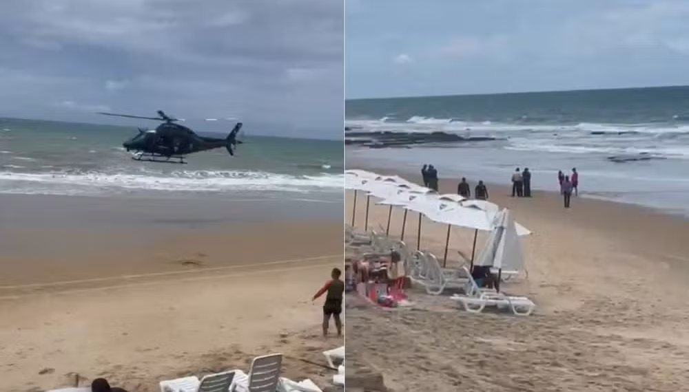 Turista morre afogado e filho é resgatado na praia de Ponta Negra, em Natal