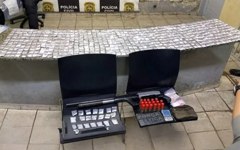 Operação da Polícia Militar em Baraúna resulta na apreensão de cocaína, arma e munições