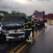 Carro sai da pista e bate em mureta na RN-118 entre Caicó e Laginhas