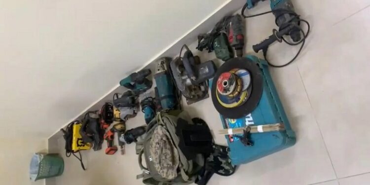 Polícia prende suspeito e apreende ferramentas utilizadas em arrombamentos de cofres em São José de Mipibu