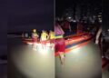 Duas pessoas são resgatadas após embarcação virar no mar em Natal, veja o vídeo