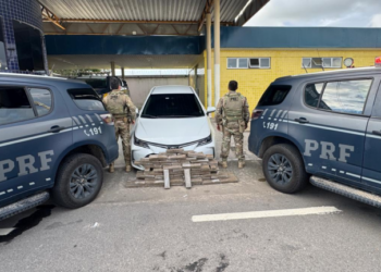 PRF apreende mais de 100 kg de maconha na BR-304 e prende motorista em Macaíba