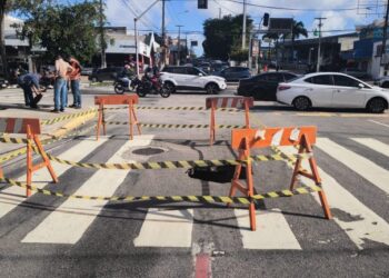 Trecho da Av. Prudente de Morais tem interdição parcial para obra de manutenção da Caern