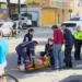 Motociclista é arremessado após avançar sinal nos cruzamentos das avenidas Antônio Basílio e Romualdo Galvão