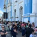 Servidores da saúde de Natal realizam paralisação de 24 horas e protestam em frente à Prefeitura