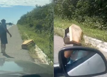 Caixão é encontrado abandonado na BR-304 em Mossoró