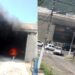 Carro pega fogo no acesso à UFRN na Avenida Salgado Filho