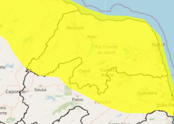Inmet emite alerta de chuvas intensas para todo o Rio Grande do Norte