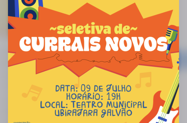 Currais Novos recebe a segunda seletiva do FMPB 2026