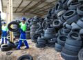 Pneus inservíveis recebem destinação ambientalmente adequada em Parnamirim