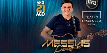 Messias Paraguai celebra 40 anos de carreira com show especial no Teatro Riachuelo